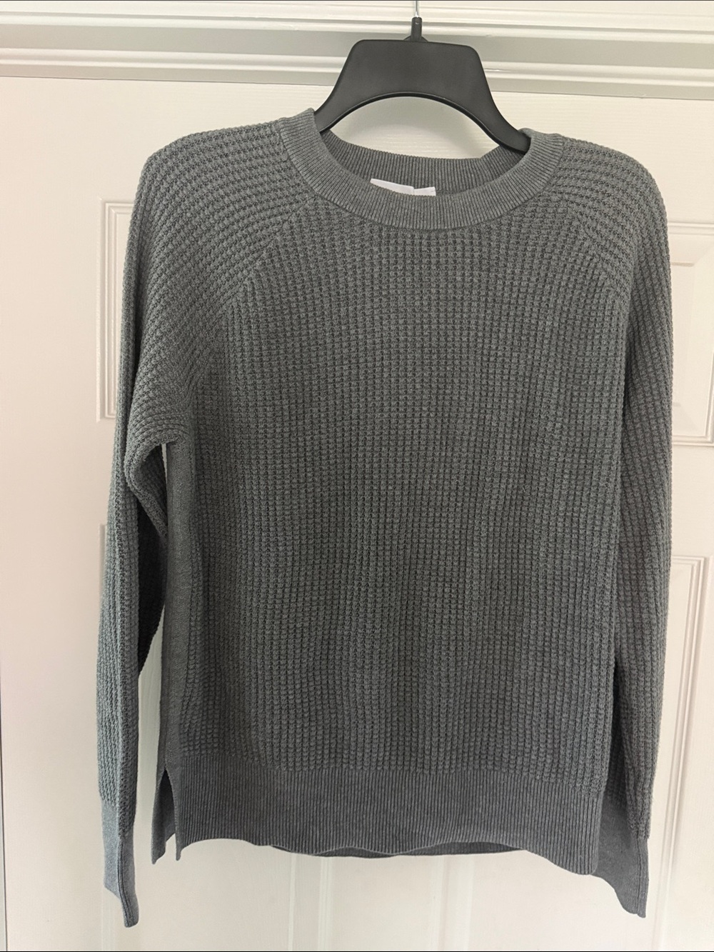 White  + Warren Waffle Knit Sweater